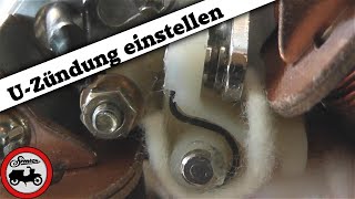 Simson Grundlagen 62  Unterbrecherzündung einstellen [upl. by Raynard]