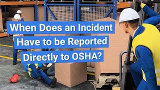 OSHA Incident Recordkeeping and Reporting [upl. by Leuname628]