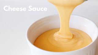 EASY HOMEMADE CHEESE SAUCE RECIPE  NACHO CHEESE SAUCE RECIPE [upl. by Arabella]