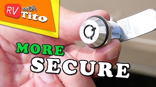 How To Replace RV Storage Locks  No More CH751 Keys [upl. by Ennairol]