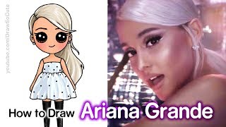 How to Draw Ariana Grande  No More Tears Left To Cry Music Video [upl. by Ruthe953]