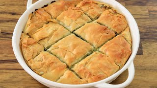 Greek Spinach Pie Recipe Spanakopita [upl. by Ratna]