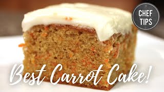 Carrot Cake Recipe  Chef Tips [upl. by Aicilyt]