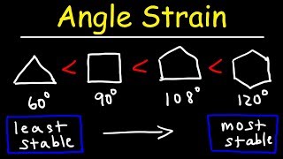 Stability of Cycloalkanes  Angle Strain [upl. by Aiel]