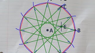 Constructing a regular dodecagon in a circumcircle [upl. by Yeliac]