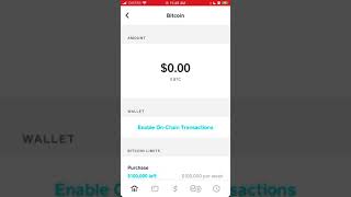 How to enable BitCoin wallet in Cash App [upl. by Swain]