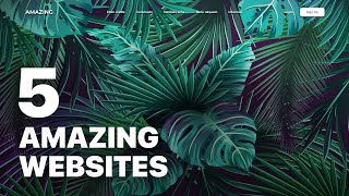 5 Inspirational Website Designs [upl. by Aititel]