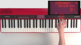 “Selecting and Playing Tones” Roland GOKEYS 07 [upl. by Smeaj]