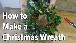 How to Make a Christmas Holiday Wreath [upl. by Suivatnod]