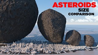 ASTEROIDS Size Comparison 🌑 [upl. by Auqinimod]