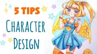 CHARACTER DESIGN  5 Tips on Creating OCs [upl. by Yzzo]