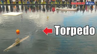 AMAZING RC SUBMARINE TORPEDO FIRINGLAUNCH DEMONSTRATION [upl. by Olinad]