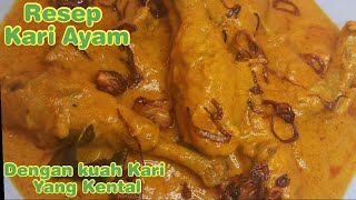 Resep Kari Ayam Spesial  Dengan Kuah kari Yang Kental [upl. by Penney]