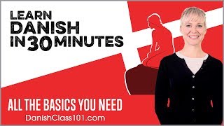 Learn Danish in 30 Minutes  ALL the Basics You Need [upl. by Aziul]