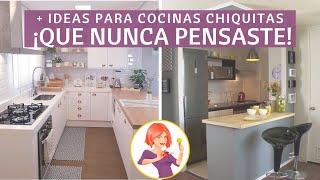 11 IDEAS PARA UNA COCINA CHIQUITA DE ENSUEÑO EN CASA ¡UNA IDEA MÁS INGENIOSA QUE LA OTRA [upl. by Notrub]