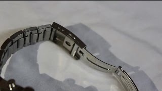 How to Adjust your Seiko Watch Band the Easy Way Recorded from a DSLR [upl. by Leahcimnoj656]