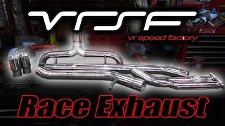 VRSF 35quot Race Exhaust Install  E9x BMW 335i [upl. by Euphemie]