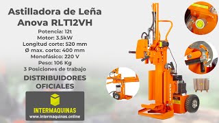 Astilladora de leña 12t Anova RLT12VH  Intermaquinas [upl. by Eixel]