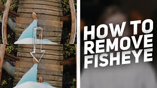 Remove FISHEYE Distortion in 20 Seconds  Tutorial [upl. by Lindsay651]