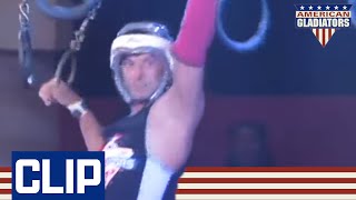 A Flip In Hang Tough  American Gladiators [upl. by Quackenbush460]