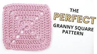 The PERFECT Granny Square Pattern  STEP BY STEP Crochet Tutorial For Beginners [upl. by Uliram]