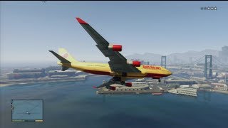 GTA 5  How To Steal A Jumbo Jet [upl. by Yrtnahc]