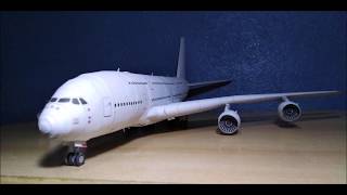 Airbus 380 Papercraft 1120 Instructions [upl. by Anelyak]