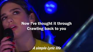 Do I Wanna Know  dua lipa lyrics [upl. by Hsirt764]