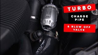 VRSF Charge pipe and HKS blow off valve install BMW 335i [upl. by Brechtel]