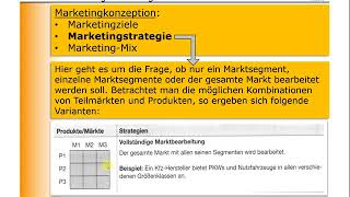 BWL  Marketing  Marktbearbeitungsstrategien [upl. by Hsak]