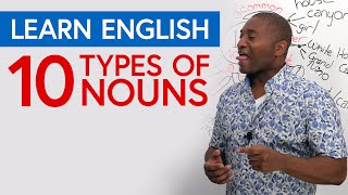 Learn English Grammar 10 Types of Nouns [upl. by Eneja]