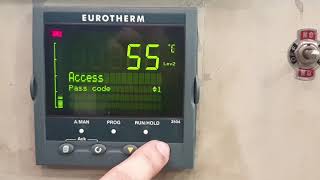 Initial setup Eurotherm 3504 V270 [upl. by Helbonnas981]