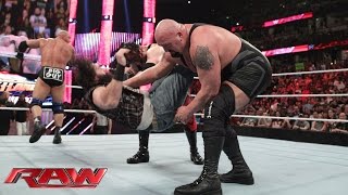 Big Show vs Braun Strowman Raw February 15 2016 [upl. by Crispas6]