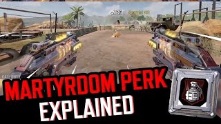 Martyrdom Perk Explained in COD Mobile  What does Martyrdom Perk do in Call of Duty Gameplay [upl. by Tildi]