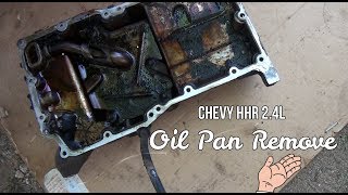 Oil Pan Remove Chevy HHR 24l [upl. by Sharman891]