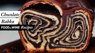 Chocolate Babka with Swirls for Days  Food amp Wine Recipe [upl. by Stolzer]