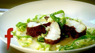 Spiced Monkfish with Citrus Vinaigrette  Gordon Ramsays The F Word Season 4 [upl. by Enitnemelc]