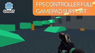 How To Make A FPS Controller With Full Gamepad Support  Godot 33 [upl. by Trebmal]