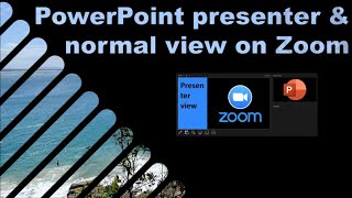 PowerPoint presenter view amp slideshow options in Zoom [upl. by Carisa]