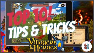 Top 10 Tips amp Tricks Villagers and Heroes [upl. by Sonitnatsok]