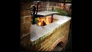 Argentine Style Grill amp Brick BBQ Smoker Stop Motion [upl. by Adnim563]