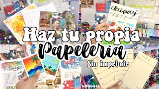 ✨Haz tu propia papelería casera sin imprimir✨decoposy 📓🌿parte 5 [upl. by Asirac5]