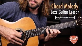 ChordMelody Jazz Guitar Lesson  Full Practice Routine in C [upl. by Asyen]