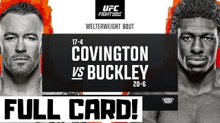 UFC Fight Night Covington vs Buckley Predictions amp Full Card Breakdown  UFC Tampa Betting [upl. by Eciened902]