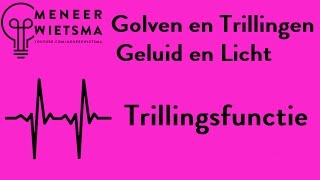 Natuurkunde uitleg Golven en Trillingen 5 Trillingsfunctie [upl. by Ahsatel]