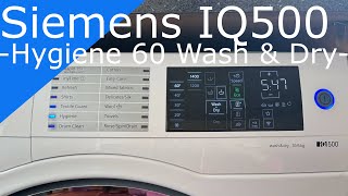 Hygiene Wash  Siemens IQ500 WasherampDryer [upl. by Gloriane]