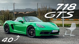 NEW 2020 Porsche Boxster GTS 40 Road Review  Carfection [upl. by Hael838]