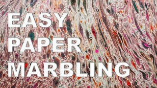 Paper Marbling Tutorial Fun and Easy [upl. by Westney102]