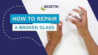 How to repair a broken glass with Bostik Fix amp Glue [upl. by Prestige461]