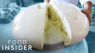 How Italy’s Biggest Mozzarella Balls Are Made  Regional Eats [upl. by Acinot]